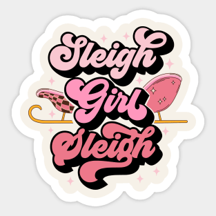 Sleigh Girl Sleigh Sticker